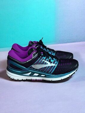 Brooks Women's Black, Purple & Teal Running Sneakers